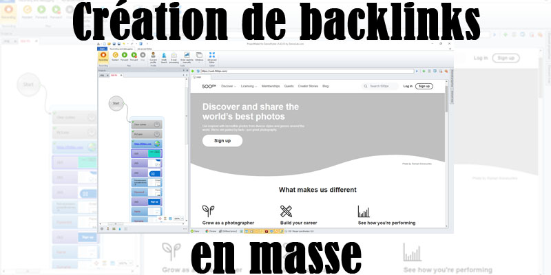 création de backlinks avec zennoposter