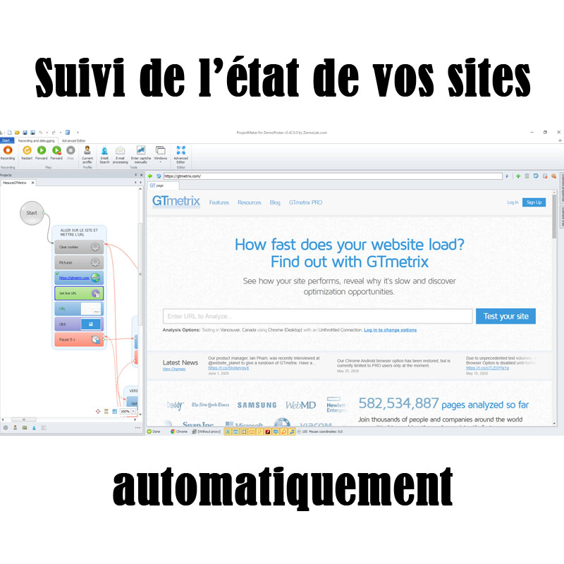 suivi de l'état de vos sites avec zennoposter